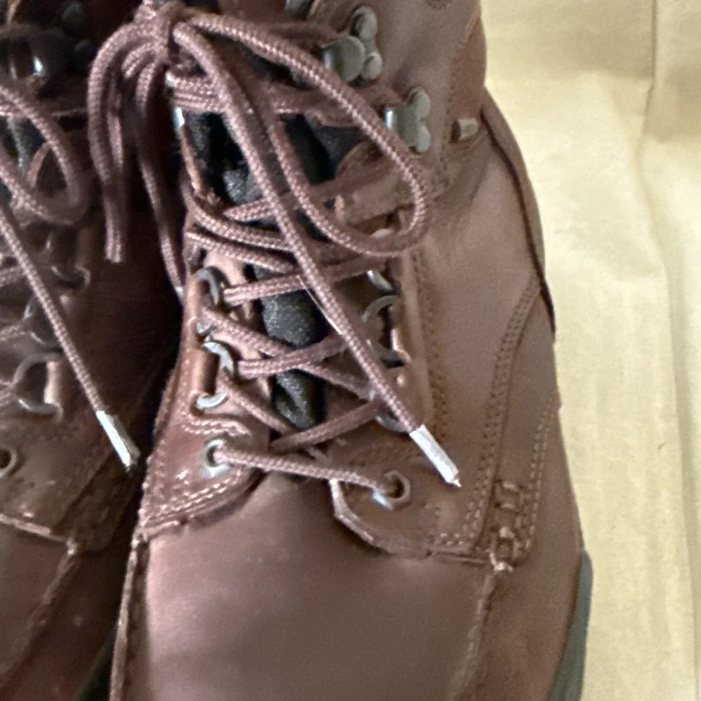 ECCO Rugged Track Gore-Tex Brown Leather Hiking Boots Size 10